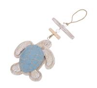 COOLHIYA Wooden Turtle Ocean Hanging Sculpture Beach Wall Hanging Decoration, Easy to Install, Weather-Resistant for Nautical Wall Art and Coastal Living Room Accents