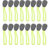 COOLHIYA Zipper Pull Tabs Easy to Install for 30pcs Light Green Replacement and Polyester Broken Zipper Pullers for Boots and Suitcases for Clothing Supplies