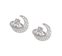 COOLHOOD 2 Pcs Elegant Star Mooned Ear Jewelry Add-on for FreeClip 1 2 Devices Trendy Design Star Earclip Decoration Jewelry Attachment