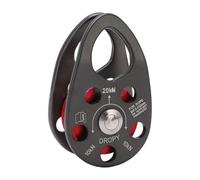 COOLHOOD Ball-Bearing Rigging Pulley for Outdoor Climbing Use | Aluminum Alloy Side-Plate Body, 20 KN Marking, 12 Mm Line
