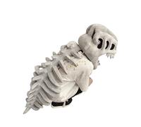 COOLHOOD Dinosaur Bone Headgear with Soft Skeleton Face Cover for Cosplay Costumes, Halloween Gatherings & Adult Glow-in-the-Dark Skull Hat Skeleton Headpiece Adjustable
