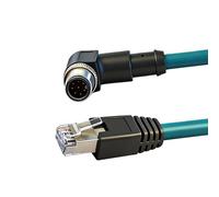 COOLHOOD Industrial 8Pin to RJ45 Networking Coding Cable Industrial Shielding Drag Chain Line Waterproof 8Pin High Flexibility Camera Ethernet Cable