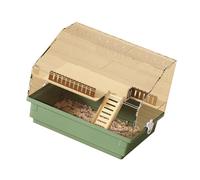 COOLHOOD MultiFunctional Hamster House with Removable Base Clear Designs Ventilated Pet Cage Shelter Place for Gerbils Hamster Cage