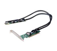 COOLHOOD PCIe 5.0 X16 Expansion Card Featuring Two Paths for Fast Data Transfer Up to 32Gb / s Splitter Card