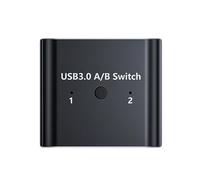 COOLHOOD Plug Play USB Switcher with LED Indicators for Easy Switching Between 2 Configurations USB Scanner Sharing