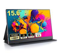 COOLHOOD Portable Monitor, 15.6 inch 1080P FHD IPS FreeSync Second External Monitor with USB-C Mini HDMI, Second Screen for Laptop, PC, Mac, Xbox