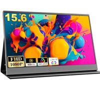 COOLHOOD Portable Monitor, 15.6 inch 1080P FHD IPS Second External Monitor with USB-C Mini HDMI Port, Second Screen Compatible with PC, Laptop, MacBook, Gaming Device