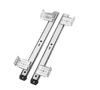COOLHOOD Steel Keyboard Tray Slider with 4-Position Height and 24cm Extension Steel Rails Permanent Bracket