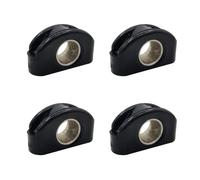 COOLHOOD Sturdy Nylon Wire Fairlead Bullseyes Fitting with Reinforced Structure Pulley Wheel for Boats Yacht Nylon Fairlead
