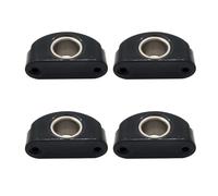 COOLHOOD Sturdy Nylon Wire Fairlead Bullseyes Fitting with Reinforced Structure Pulley Wheel for Boats Yacht Nylon Fairlead