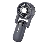 COOLHOOD USB Powered Fan Featuring LED Display and 5 Speed Settings for Camping Handheld with Light Brushless Usb Desk Handheld