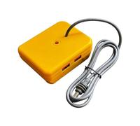 COOLHOOD USB Type C DC5.5x2.1mm Output Power Adapter for 18V Batteries Adapter with Overloads Protections Compact Design to Double USB Link