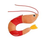 COOLHOOD Washable Shrimp Shape Cats Toy Featuring Excitement Boosting Catnips for Social Plays Cats Entertainment Toy