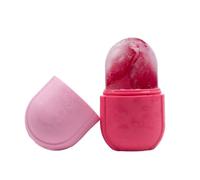 Coolicee Ice Face Roller, Reusable Silicone Mold Face Massager, Eye Facial Beauty Skin Care Tools for Shrink Pores Anti Wrinkle Reduce Puffiness Improve Skin Elasticity, Pain Cold Therapy (Red)