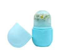 Coolicee Ice Face Roller, Reusable Silicone Mold Face Massager, Eye Facial Beauty Skin Care Tools for Shrink Pores Anti Wrinkle Reduce Puffiness Improve Skin Elasticity, Pain Cold Therapy (Blue)