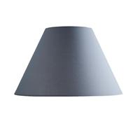 Coolie Textured Linen Fabric Lampshade in Grey | Modern Table and Floor Lamp Cone Light Shade | Calm Home Atmosphere | Traditional Ceiling Pendant Shade (12")