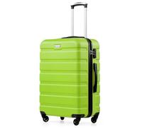 COOLIFE 24 Inch Medium Suitcase ABS+PC Hardshell Lightweight Durable with 360°Rubber Spinner Wheels YKK Zipper Telescopic Handle TSA Lock for Holiday Travel 60L Apple Green