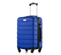 COOLIFE 24 Inch Medium Suitcase for Holiday Travel, Cruises and Studying Abroad, ABS+PC, Lightweight Durable Luggage with 360° Spinner Wheels, YKK Zipper, Telescopic Handle, TSA Lock, Navy Blue
