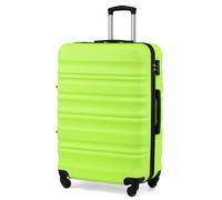 COOLIFE 28 Inch Large Suitcase - Hard Shell Lightweight ABS+PC Luggage with 360° Silent Wheels & TSA Lock for Business Trip,Long Haul Travel & Family Holidays,Green