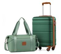 COOLIFE 55×35×20 Cabin Suitcase + 40x25x20cm Ryanair Cabin Bag EasyJet Set