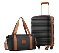 COOLIFE 55×35×20 Cabin Suitcase and Ryanair Bag 40x20x25-20L Set, Ryanair Cabin Bag with ABS Hard Shell, Lightweight Carry On Suitcase Included TSA Lock & 4 Wheels, for Easyjet, Paid Hand Luggage