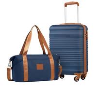 COOLIFE 55×35×20 Cabin Suitcase and Ryanair Bag 40x20x25-20L Set, Ryanair Cabin Bag with ABS Hard Shell, Lightweight Carry On Suitcase Included TSA Lock & 4 Wheels, for Easyjet, Paid Hand Luggage