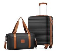 COOLIFE 55×40×20 Cabin Suitcase+40x25(36)x20cm Expandable Ryanair Cabin Bag