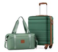 COOLIFE 55×40×20 Cabin Suitcase+40x25(36)x20cm Expandable Ryanair Cabin Bag