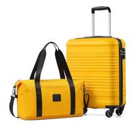 COOLIFE 55×40×20 Cabin Suitcase+40x25(36)x20cm Expandable Ryanair Cabin Bag
