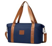COOLIFE Cabin Bag 40×20×25cm for Ryanair Airlines, Travel Duffel Bag with Trolley Sleeve, Travel Holdall Carry-on Hand Luggage, Weekend Bags for Women (Blue)