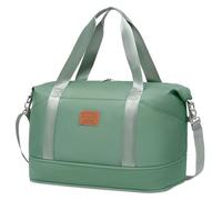 COOLIFE Cabin Bag 45×36×20cm for Easyjet Airlines, Travel Duffel Bag with Trolley Sleeve, Travel Holdall Carry-on Hand Luggage, Weekend Bags for Women (Dark Green)