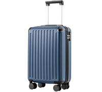 COOLIFE Cabin Suitcase 55X35X20cm for Ryanair & EasyJet, ABS Hard Shell Lightweight, 4 Dual-Spinners Wheels & TSA Lock - for Europe, Business, Study Abroad, Cruise | Carry On Suitcase