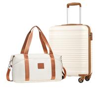 COOLIFE Cabin Suitcase, 55x40x20cm Cabin Luggage with ABS Hard Shell and Easyjet Bag 30L(45×36×20cm) Set, Carry On Suitcase with TSA Lock & 4 Wheels, Suitable for Ryanair, Easyjet, Paid Hand Luggage