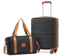 COOLIFE Cabin Suitcase, Ryanair Cabin Bags 55x40x20 and Easyjet Underseat Bag 45x36x20-30L, Hand Luggage with 4 Wheels, Telescopic Handle & TSA Lock | Lightweight Carry On Suitcase