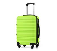 COOLIFE Carry On Suitcase 20 Inch, Durable ABS+PC Hardshell Travel Luggage with TSA Lock & 4 Spinner Wheels, Cabin Bag for Weekend Getaway Business Travel Fits EasyJet & Ryanair（Apple Green）