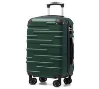 COOLIFE Hard Shell Suitcase with TSA Lock and 4 Spinner Wheels Lightweight Durable (Dark Green, S(56cm 38L))
