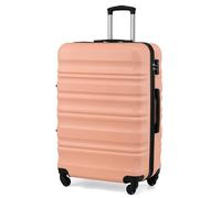 COOLIFE Large Suitcase 28 Inch, Extra Large Hardshell Checked Luggage with TSA Lock, Smooth Wheels, Durable ABS+PC Travel Suitcase for International Flights Overseas Journey（Sakura Pink）