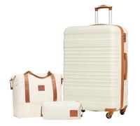 COOLIFE Suitcase Large, 28-Inch Luggage Sets 3 Piece Suitcase Set ABS Hard Shell, Luggage High Capacity with Expandable Travel Duffels Bag & Toiletry Bag Included TSA Lock and Spinner Wheel for Travel