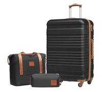 COOLIFE Suitcase Large, 28-Inch Luggage Sets 3 Piece Suitcase Set ABS Hard Shell, Luggage High Capacity with Expandable Travel Duffels Bag & Toiletry Bag Included TSA Lock and Spinner Wheel for Travel