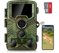 Coolifepro Trail Camera Sends Picture to Cell Phone, 4K WiFi Trail Camera, Trail Cam with 49 Pcs No Glow LEDs Game Cameras with Night Vision with 125° Range, 0.1S Trigger Speed