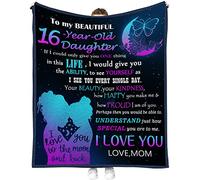 Coolim Sweet 16 Gifts for Girls, 16th Birthday Gifts for Girls, Best Sweet 16 Gifts, Daughter Gifts from Mom, 16 Year Old Daughter Blanket 60"X50"