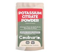 Coolinario Potassium Citrate Powder (56 g) pH Buffer & Acidity Regulator for Beverages & Dairy | Enhances Flavor & Shelf Life | Perfect for Sports Drinks, Cheese & Jams | Food Grade