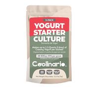 Coolinario Yoghurt Starter Culture (5-Pack, 1g Sachets) Live Cultures for Homemade Yogurt | Creamy, Thick & Delicious | Regular or Greek Yogurt | Non-GMO, No Preservatives, Gluten Free, Halal & Kosher