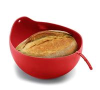 Coolinato 3-in-1 Silicone Universal Bowl, red, Bread Baking tin for Baking, Mixing and Steaming, Heat-Resistant up to 230°C, 24 cm