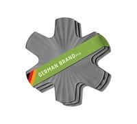 Coolinato - Silicone pan protectors, set of 3, 35 cm, grey - Universal pot coasters, pan protectors & stacking protectors - Coasters and heat protection for pans and pots, dishwasher-safe & BPA-free