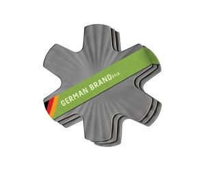 Coolinato - Silicone pan protectors, set of 3, 35 cm, grey - Universal pot coasters, pan protectors & stacking protectors - Coasters and heat protection for pans and pots, dishwasher-safe & BPA-free