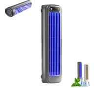 Cooling Ace, 2025 New Upgraded Portable Air Conditioner Cooling Fan with 3 Speeds & LED Touch Screen, No Drilling Wall Mounted Electric Fan, Desktop Tower Fan for Office, Bedroom, Kitchen(Blue)