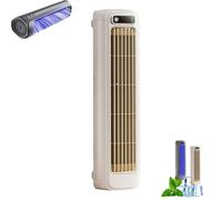 Cooling Ace, 2025 New Upgraded Portable Air Conditioner Cooling Fan with 3 Speeds & LED Touch Screen, No Drilling Wall Mounted Electric Fan, Desktop Tower Fan for Office, Bedroom, Kitchen(Gray)