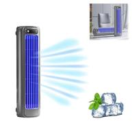 Cooling Ace, 2026 New Upgraded Portable Air Conditioner Cooling Fan with 3 Speeds & LED Touch Screen, No Drilling Wall Mounted Electric Fan, Desktop Tower Fan for Office, Bedroom, Kitchen (Grey)