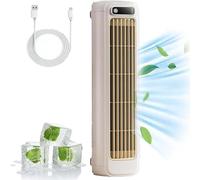 Cooling Ace Airconditioner, Portable Outfany Cooling Ace 5.0 Quiet, 3 Wind Speeds, Table Top Air Conditioner Rechargeable, 24h Long-Lasting Battery Life -0203,Apricotwhite-25